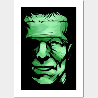 Big Head Frankenstein Monster Halloween Posters and Art